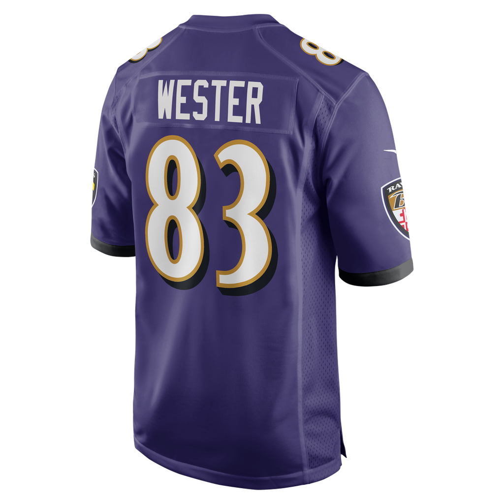 Men's Baltimore Ravens LaJohntay Wester Nike  Purple Team Game Jersey