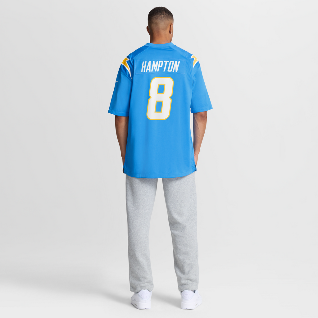 Men's Los Angeles Chargers Omarion Hampton Nike Navy Alternate Super Chargers Game Player Jersey