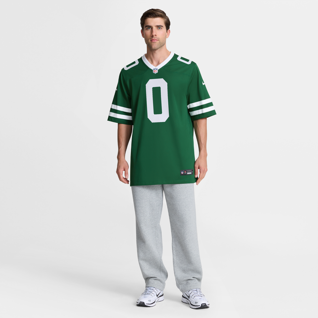 Men's New York Jets Braelon Allen Nike Legacy Green Game Jersey