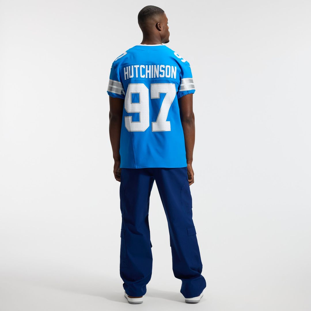 Men's Detroit Lions Aidan Hutchinson Nike Black Alternate Vapor F.U.S.E. Elite Jersey