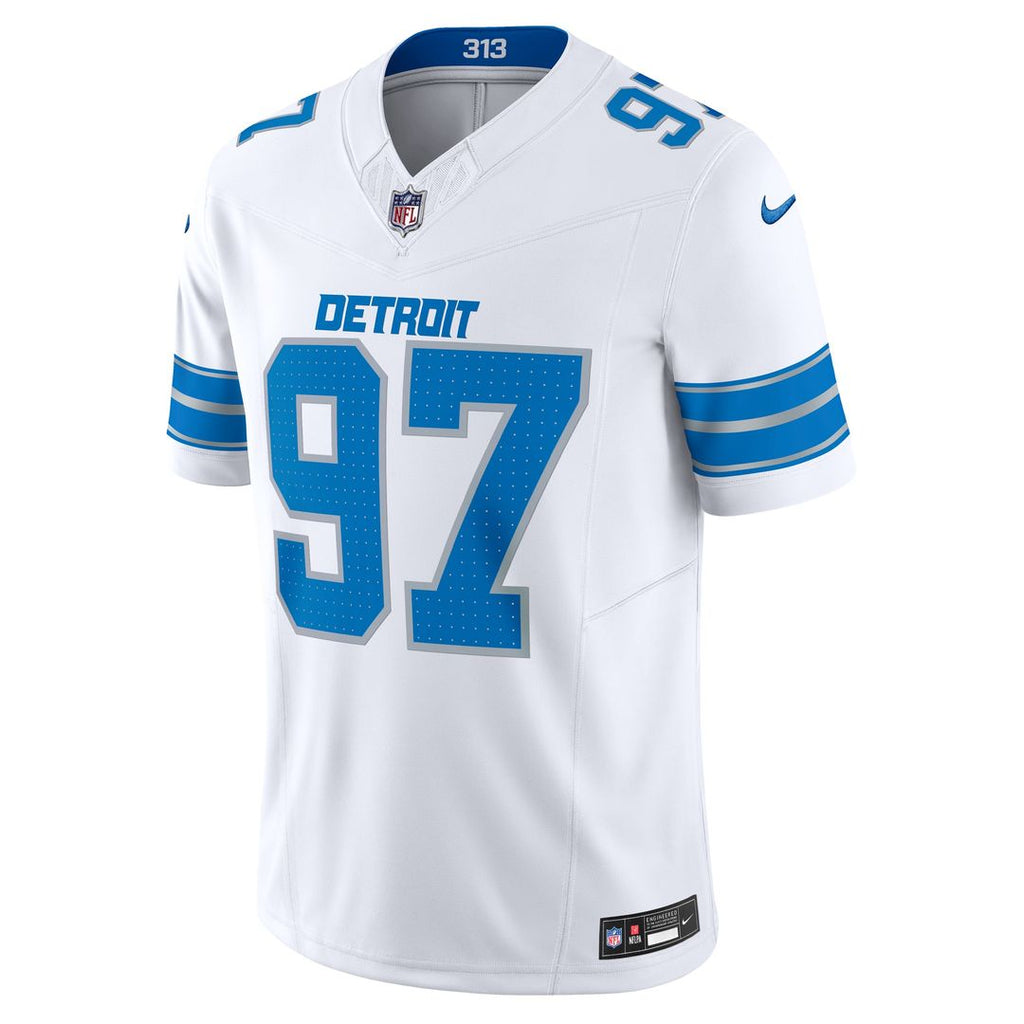 Men's Detroit Lions Aidan Hutchinson Nike Blue Vapor F.U.S.E. Alternate Limited Jersey