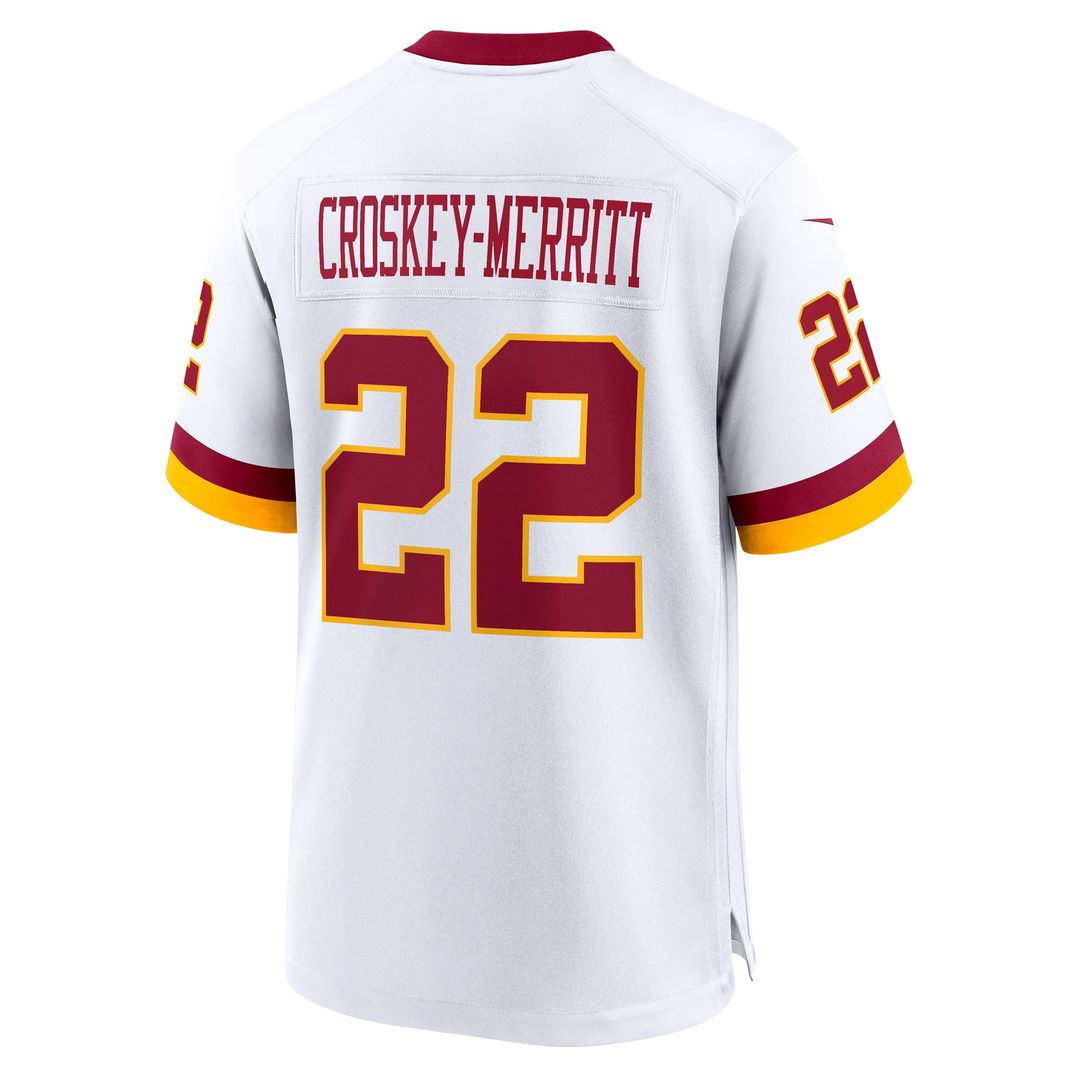 Men's Washington Commanders Jacory Croskey-Merritt Nike Burgundy Game Jersey