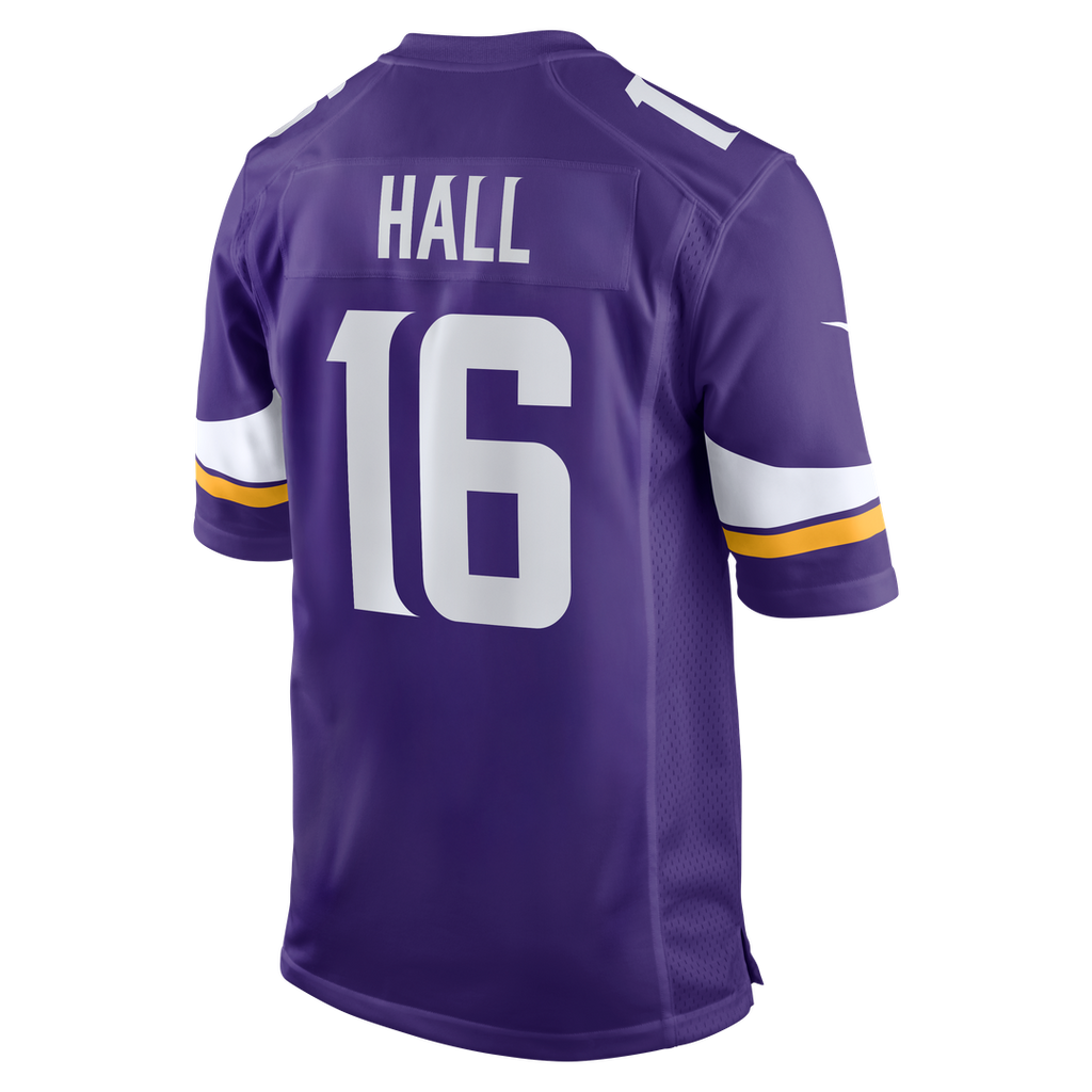 Men's Minnesota Vikings Jaren Hall Nike  Purple  Game Jersey