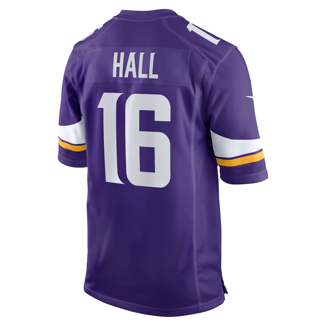 Men's Minnesota Vikings Jaren Hall Nike  Purple  Game Jersey