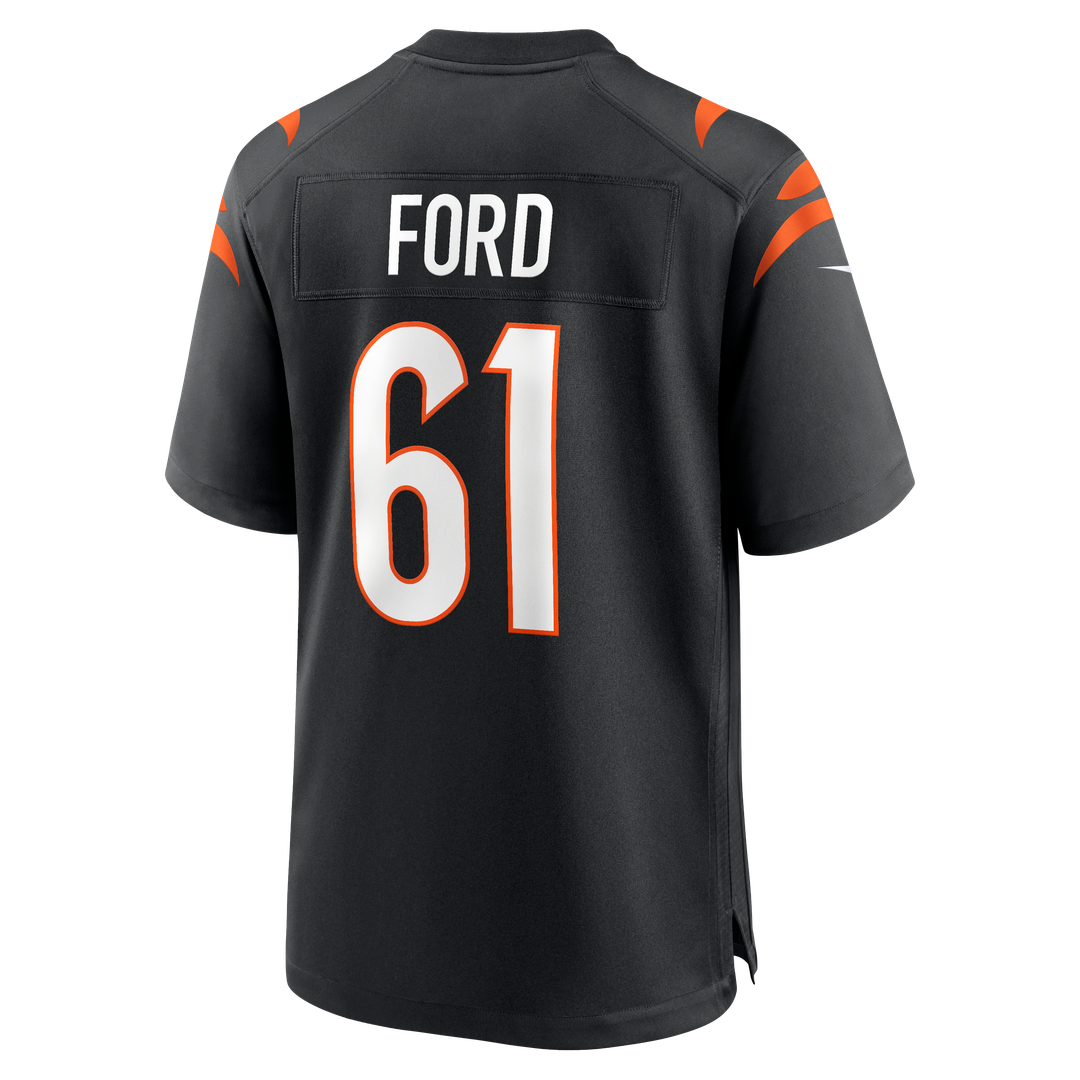 Men's Cincinnati Bengals Cody Ford Nike Black Game Jersey