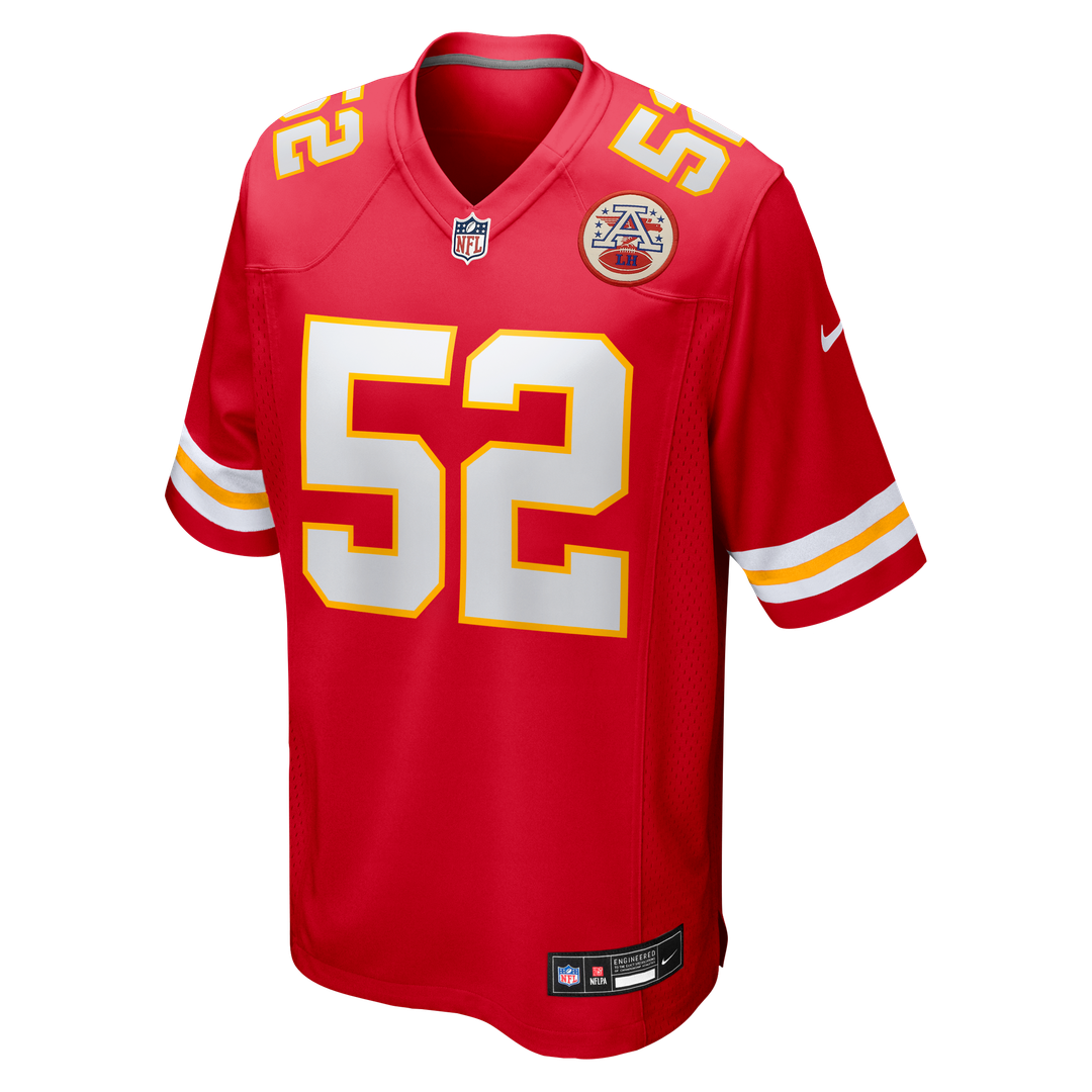 Men's Kansas City Chiefs Creed Humphrey Nike Red Game Jersey