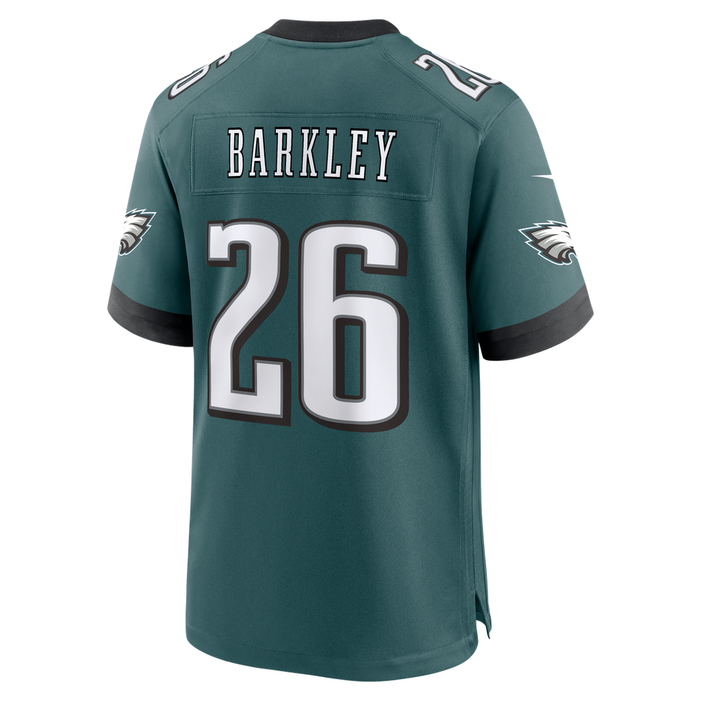 Men's Philadelphia Eagles Saquon Barkley Nike  Midnight Green Team Game Jersey