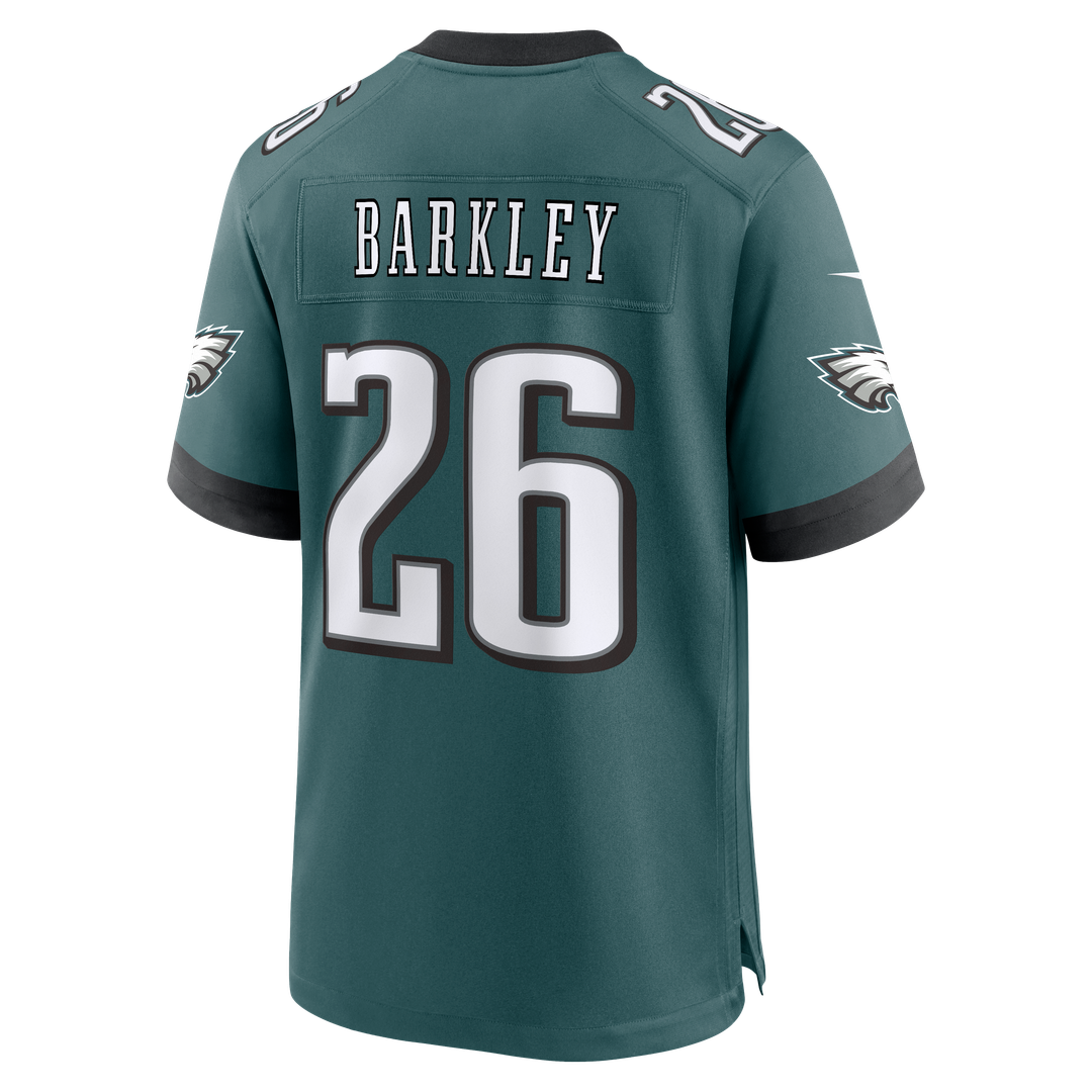 Men's Philadelphia Eagles Saquon Barkley Nike  Midnight Green Team Game Jersey