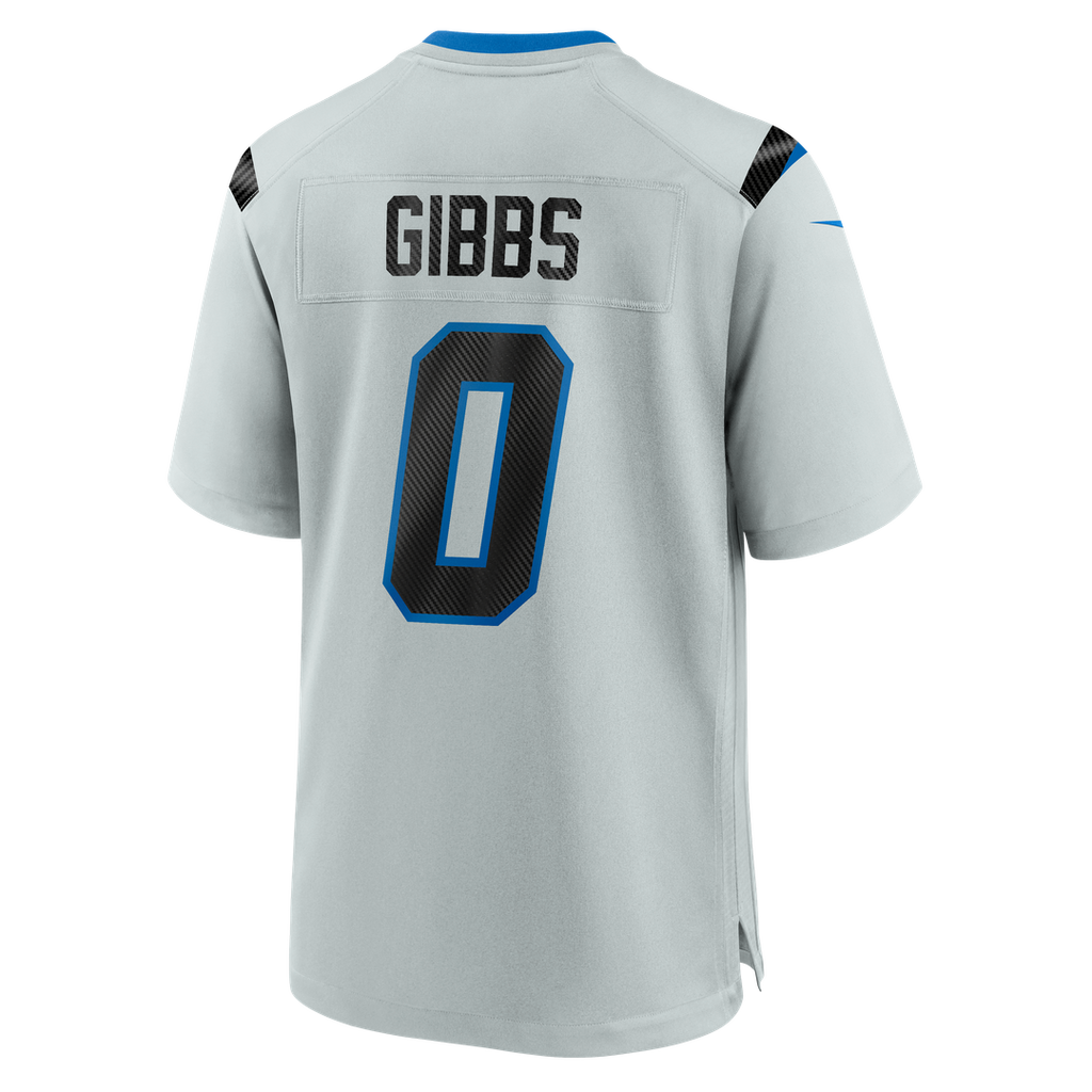 Men's Detroit Lions Jahmyr Gibbs Nike Silver 2026 Rivalries Collection Game Jersey