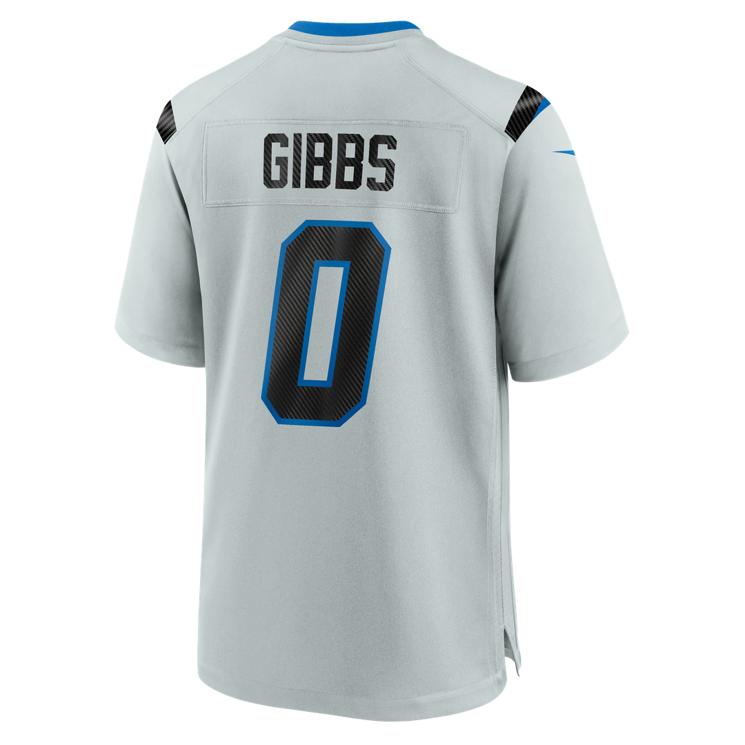 Men's Detroit Lions Jahmyr Gibbs Nike Silver 2026 Rivalries Collection Game Jersey