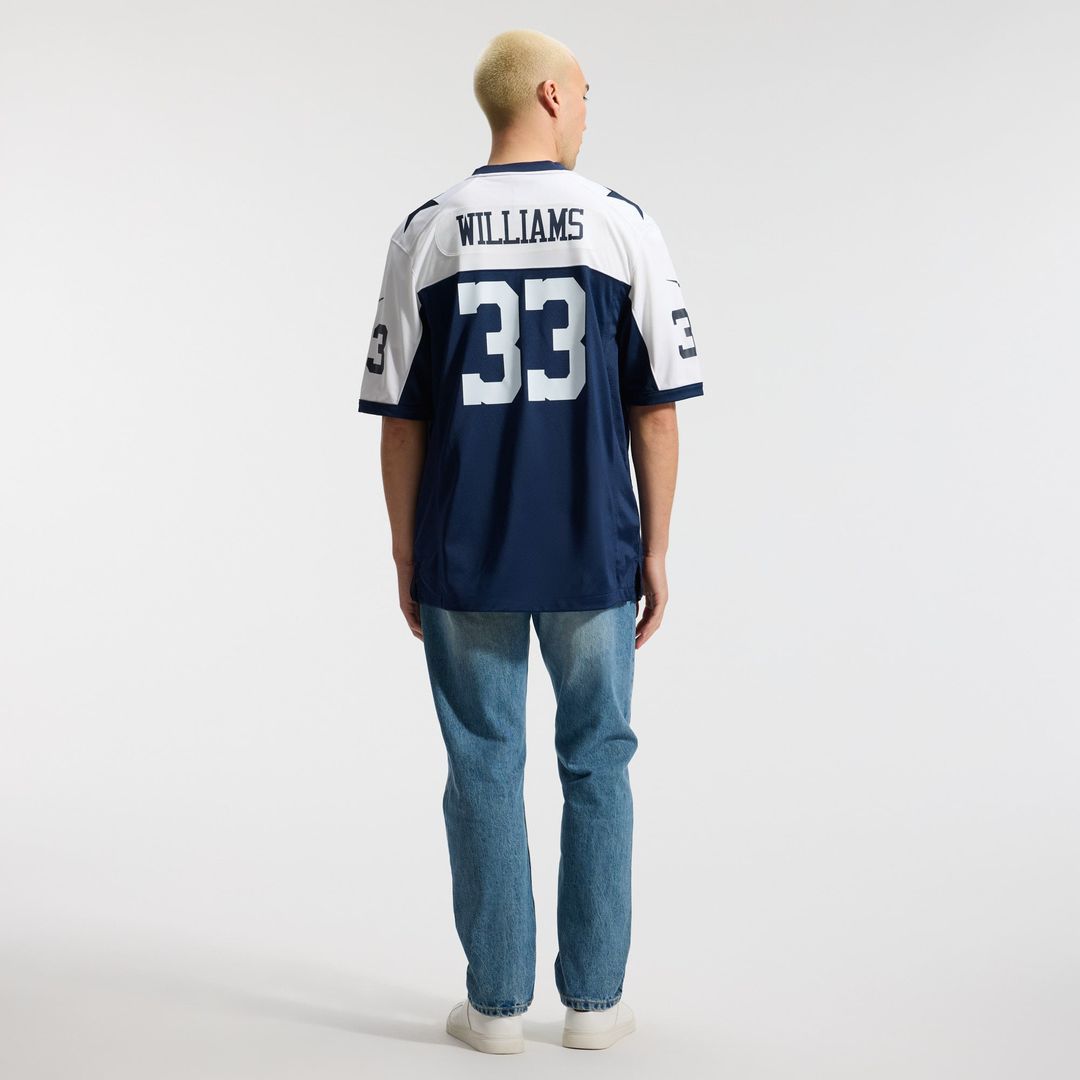 Men's Dallas Cowboys Javonte Williams Nike Navy Alternate Game Jersey