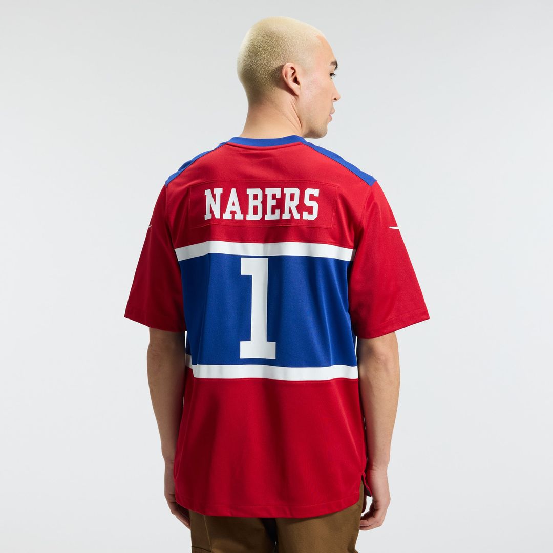 Men's New York Giants Malik Nabers Nike Royal  Player Game Jersey