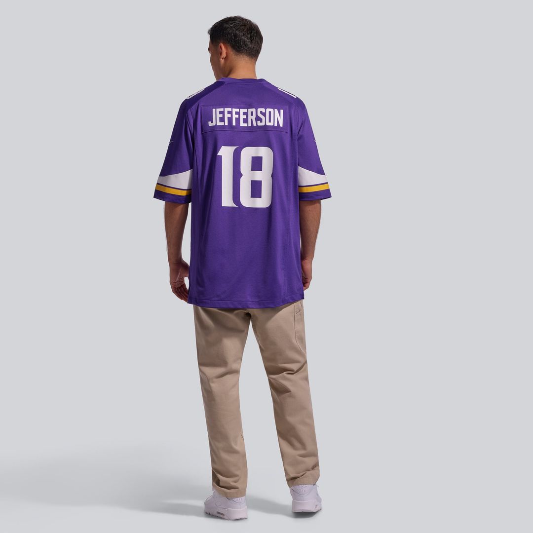 Men's Minnesota Vikings Justin Jefferson Nike Purple Player Game Jersey