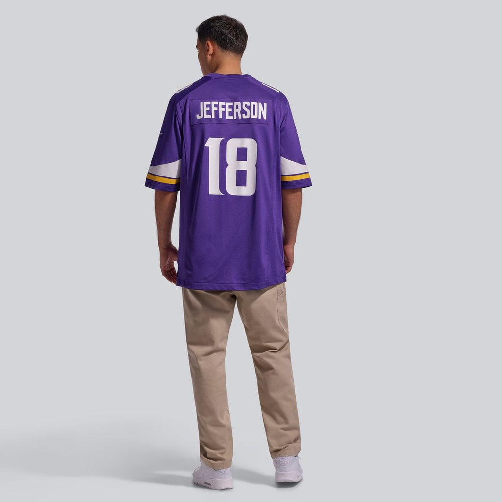 Men's Minnesota Vikings Justin Jefferson Nike White Game Player Jersey