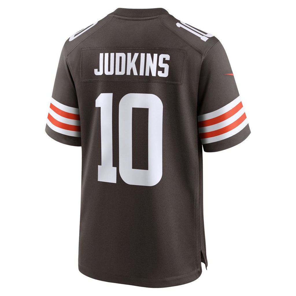 Men's Cleveland Browns Quinshon Judkins Nike Brown 2025 NFL Draft Game Jersey
