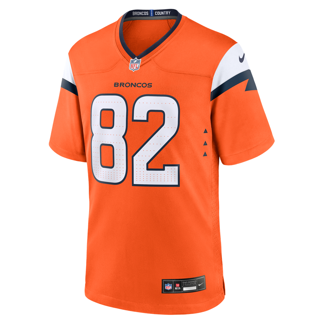 Men's Denver Broncos Adam Trautman Nike  Orange Team Game Jersey