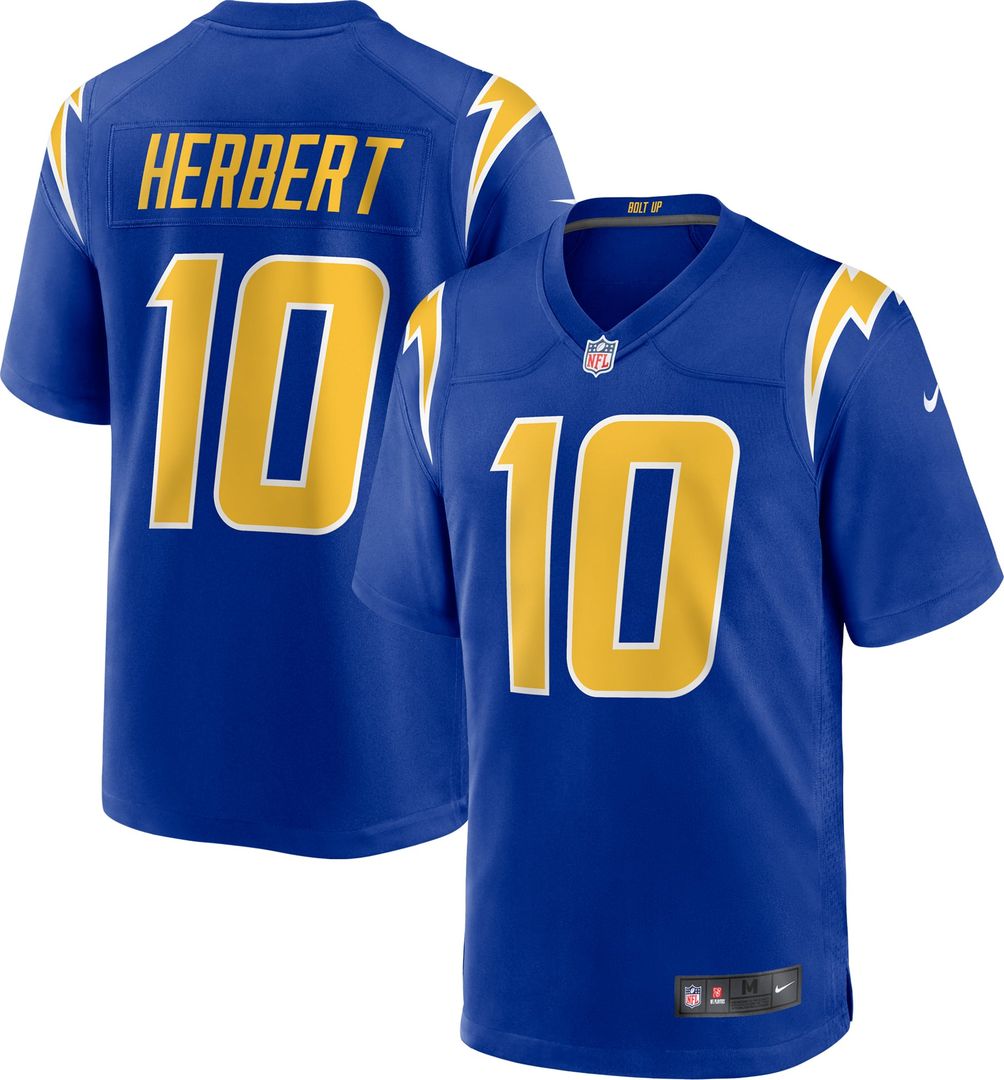 Men's Los Angeles Chargers Justin Herbert Nike Navy Alternate Game Jersey