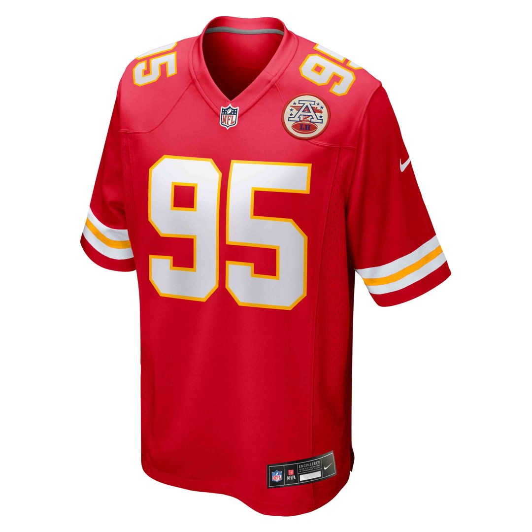 Men's Kansas City Chiefs Chris Jones Nike Red Game Jersey