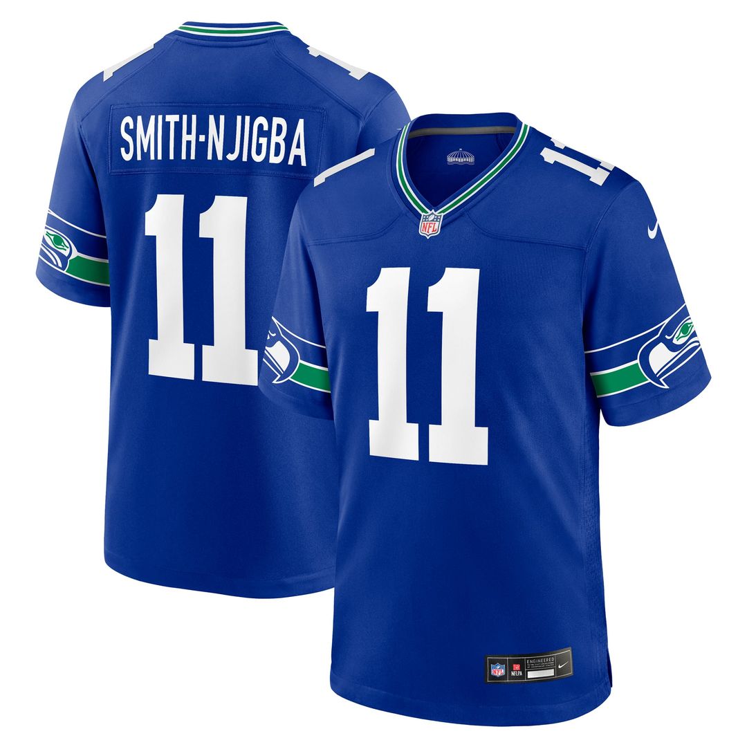 Men's Seattle Seahawks Jaxon Smith-Njigba Nike  College Navy  Game Jersey