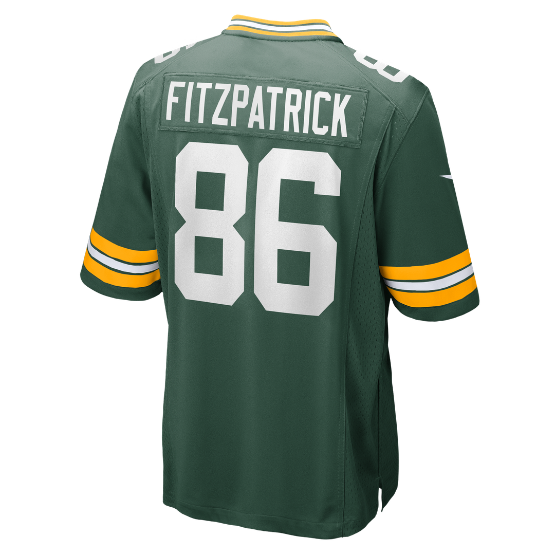 Men's Green Bay Packers John FitzPatrick Nike  Green Team Game Jersey