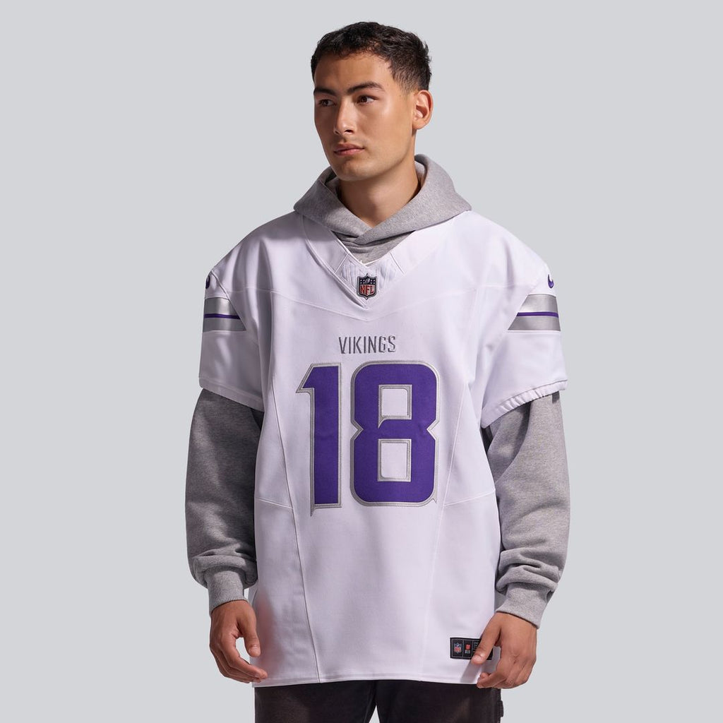 Men's Minnesota Vikings Justin Jefferson Nike White Alternate Vapor F.U.S.E. Elite Player Jersey