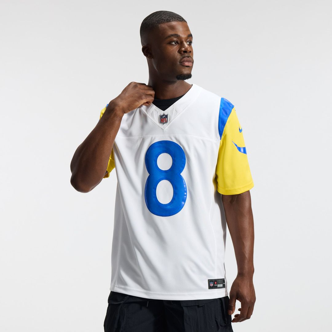 Men's Los Angeles Rams Jared Verse Nike White Vapor F.U.S.E. Stitched Limited Jersey