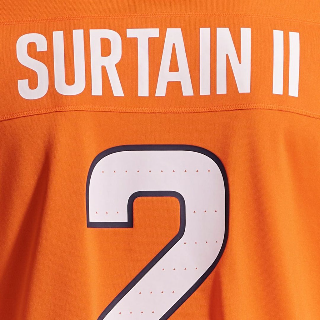 Men's Denver Broncos Patrick Surtain II Nike Orange Team Game Jersey