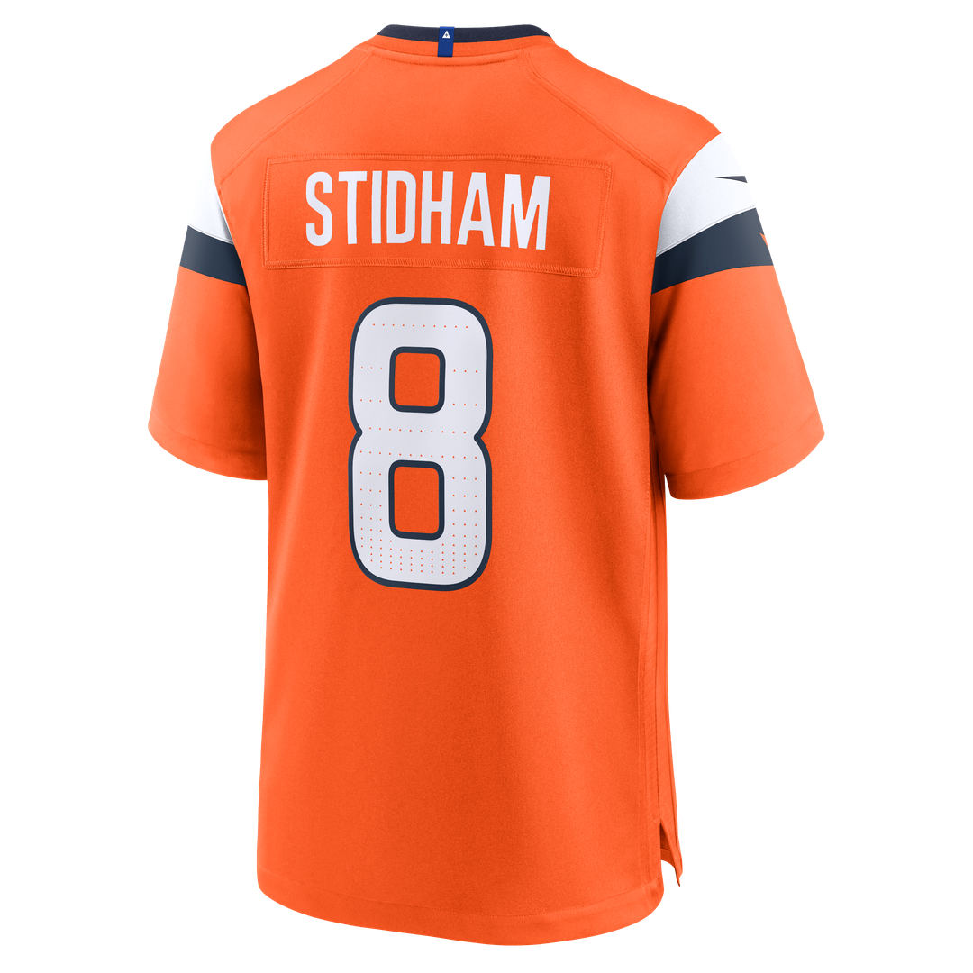 Men's Denver Broncos Jarrett Stidham Nike  Orange Team Game Jersey