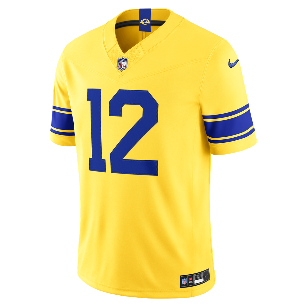 Men's Los Angeles Rams Puka Nacua Nike White Vapor F.U.S.E. Stitched Limited Jersey