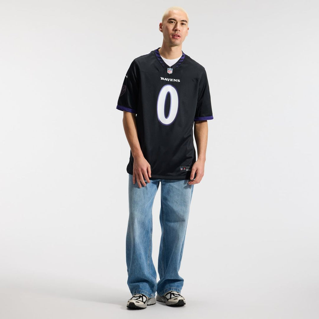 Men's Baltimore Ravens Roquan Smith Nike Purple Alternate Game Jersey