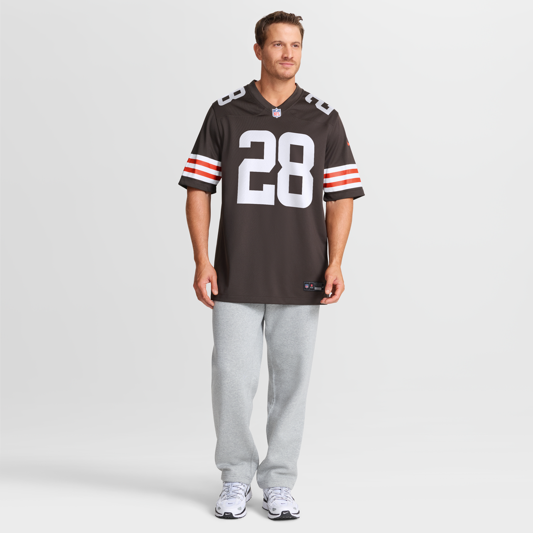 Men's Cleveland Browns Tre Avery Nike  Brown Team Game Jersey