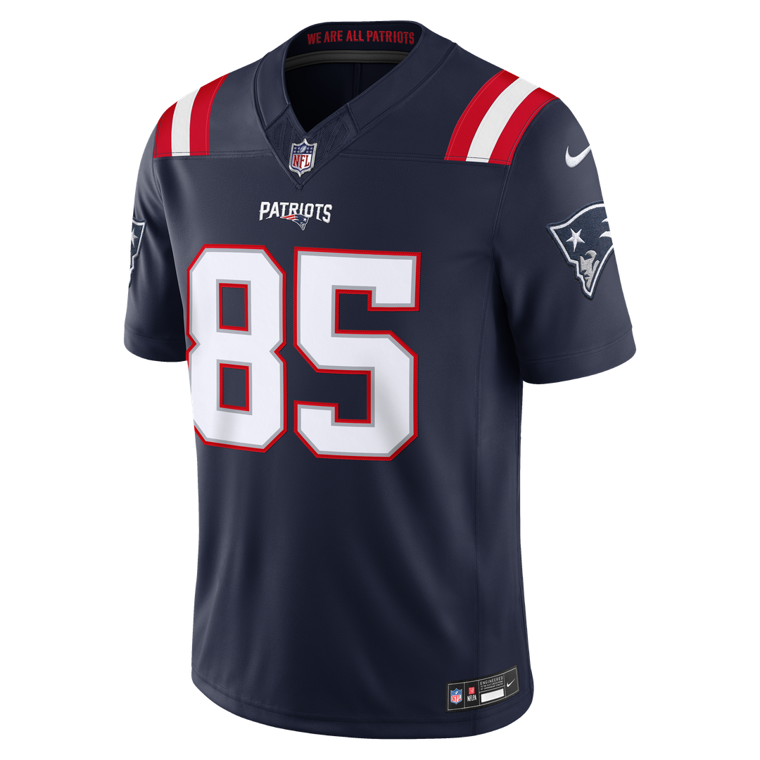 Men's New England Patriots Hunter Henry Nike Navy Team Vapor F.U.S.E. Stitched Limited Jersey