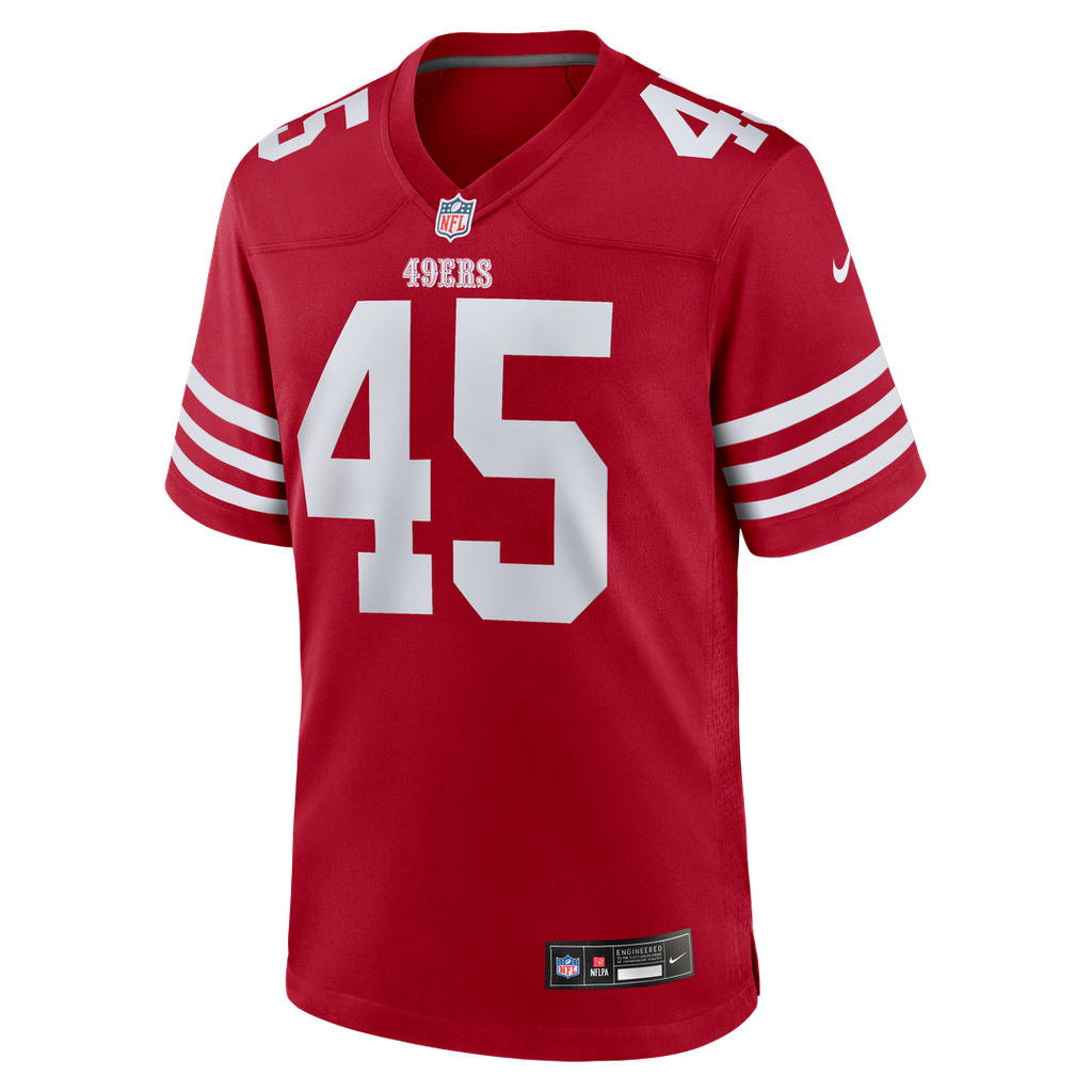 Men's San Francisco 49ers Nick Martin Nike  Scarlet Team Game Jersey