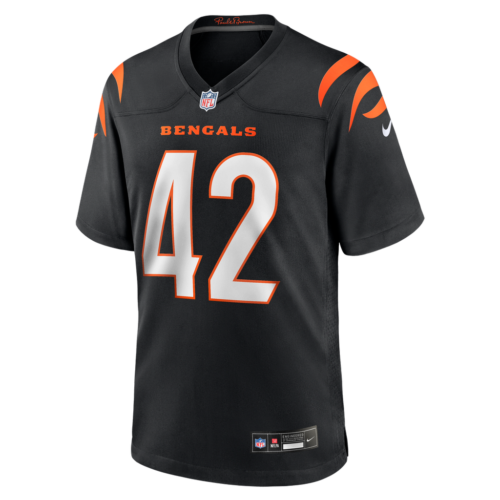 Men's Cincinnati Bengals Oren Burks Nike  Black Team Game Jersey