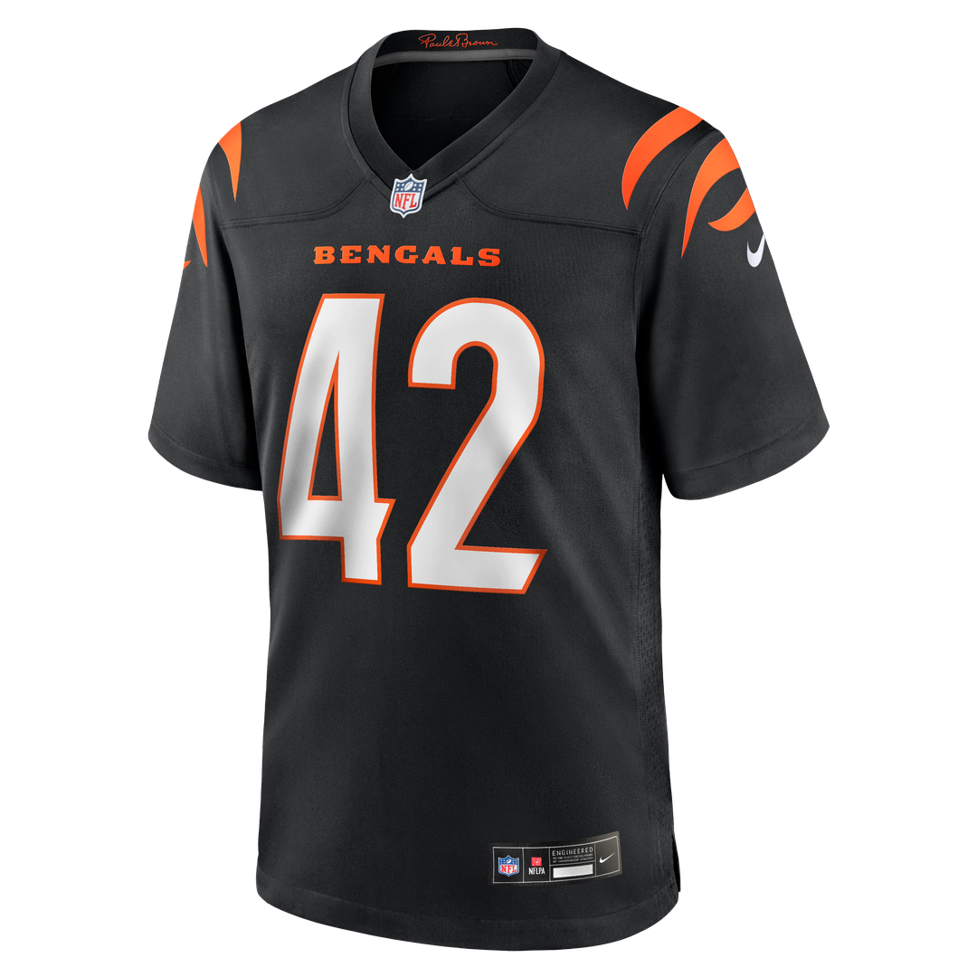 Men's Cincinnati Bengals Oren Burks Nike  Black Team Game Jersey