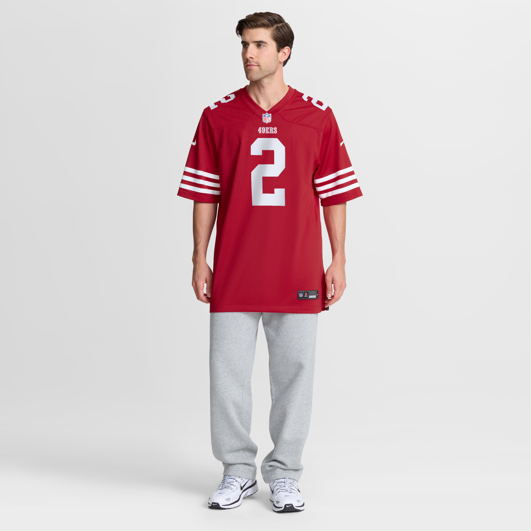 Men's San Francisco 49ers Deommodore Lenoir Nike  Scarlet  Game Jersey