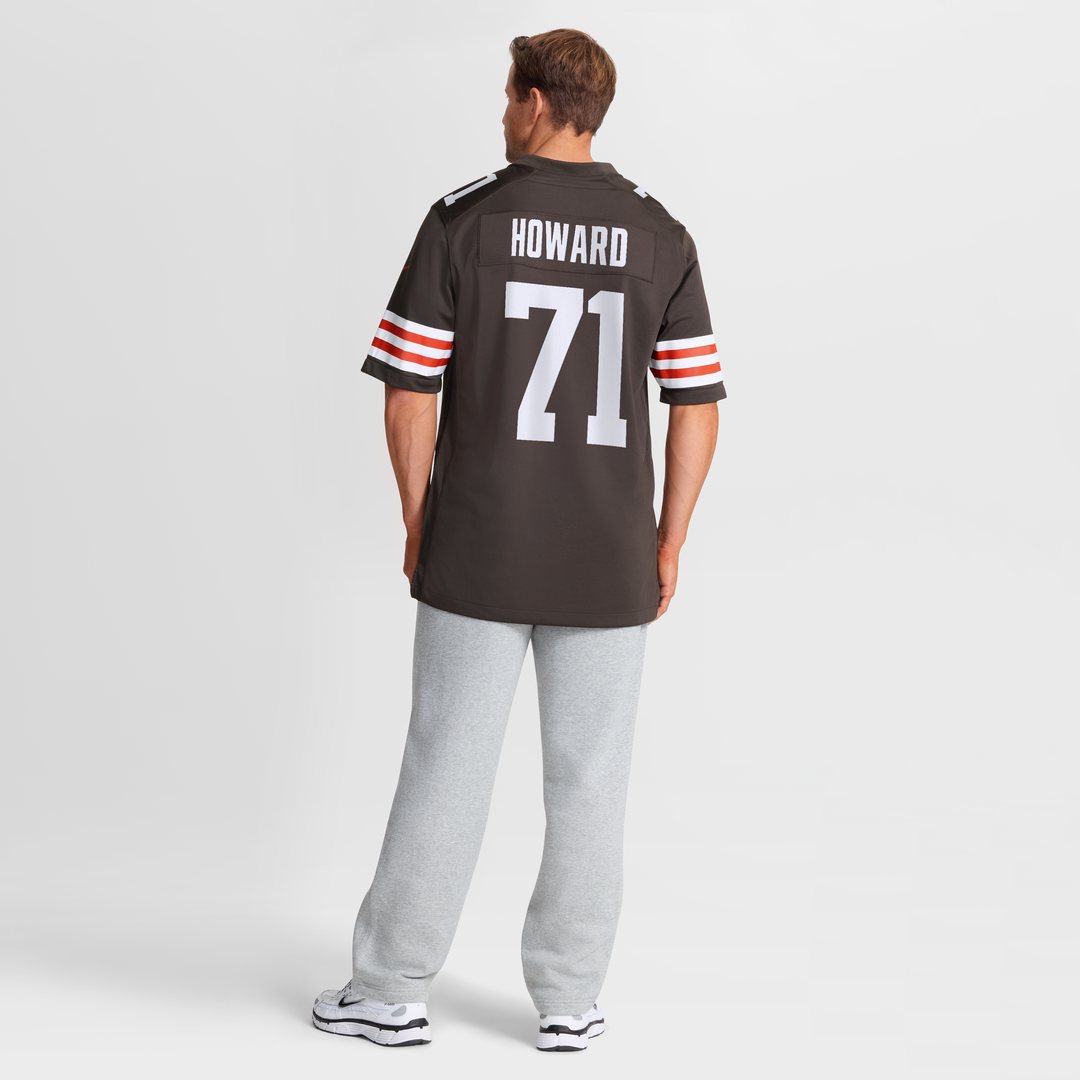 Men's Cleveland Browns Tytus Howard Nike  Brown Team Game Jersey