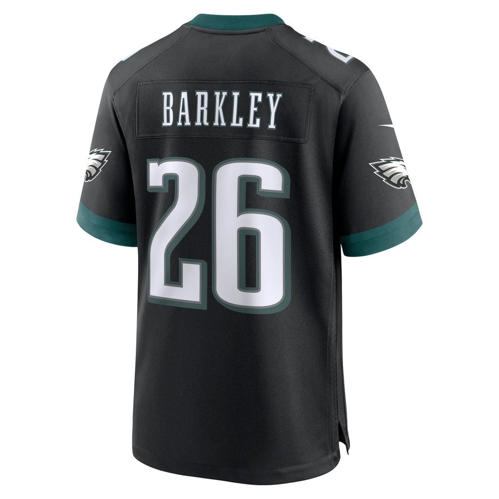 Men's Philadelphia Eagles Saquon Barkley Nike Midnight Green Game Player Jersey
