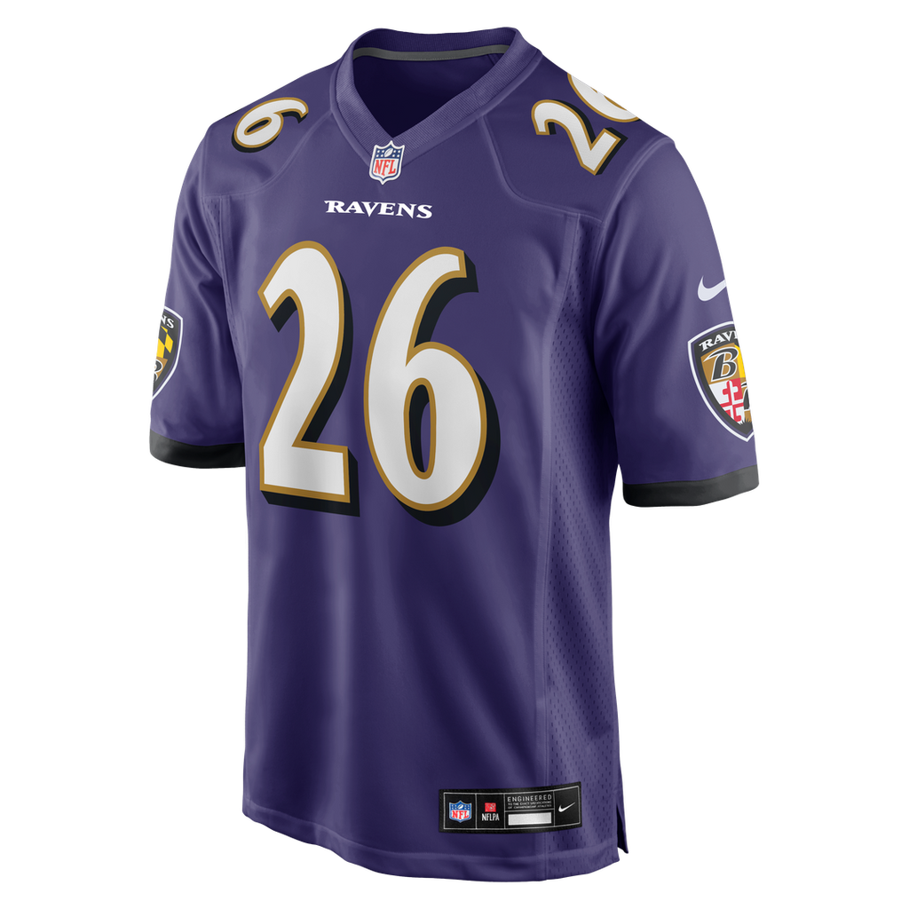 Men's Baltimore Ravens Rasheen Ali Nike  Purple Team Game Jersey