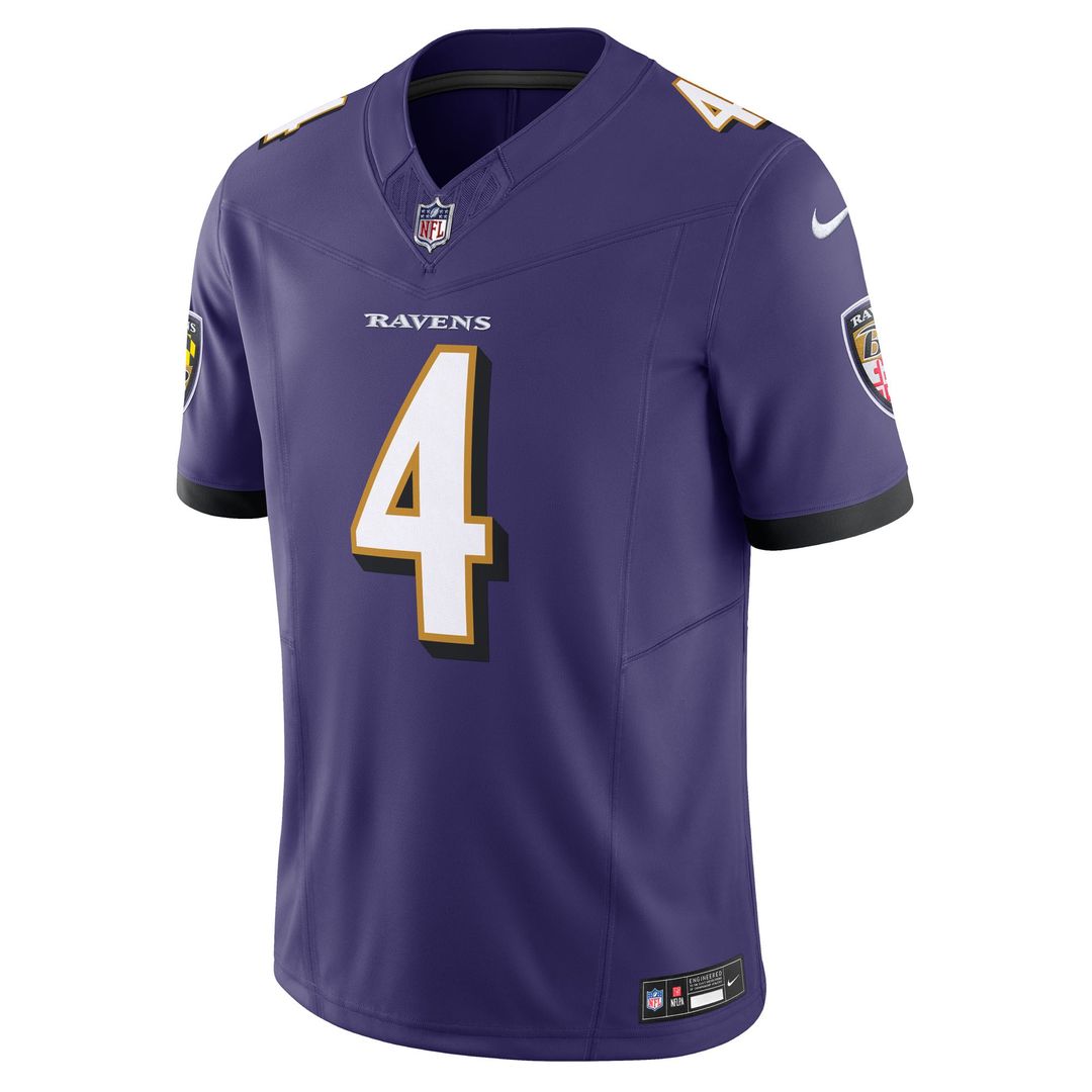 Men's Baltimore Ravens Zay Flowers Nike Black Alternate Vapor F.U.S.E. Limited Jersey
