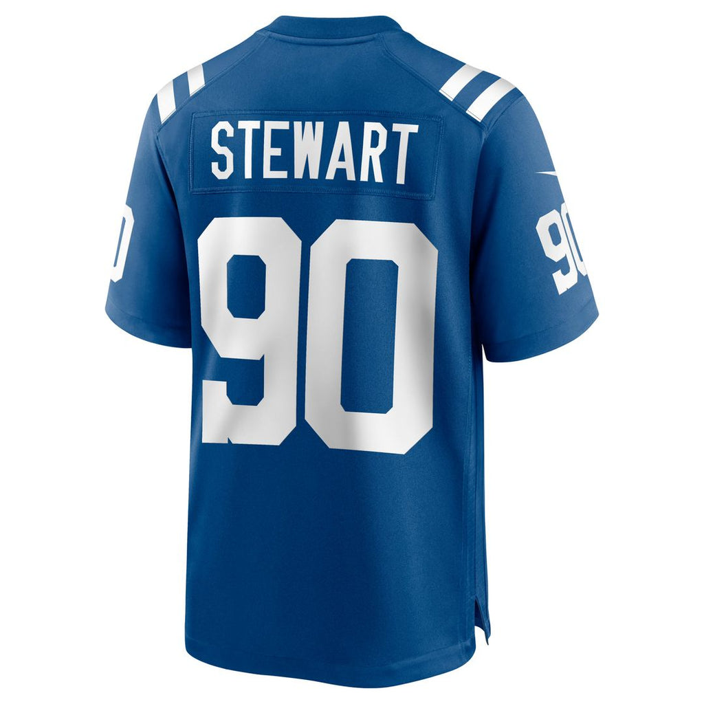 Men's Indianapolis Colts Grover Stewart Nike Blue Alternate Game Jersey
