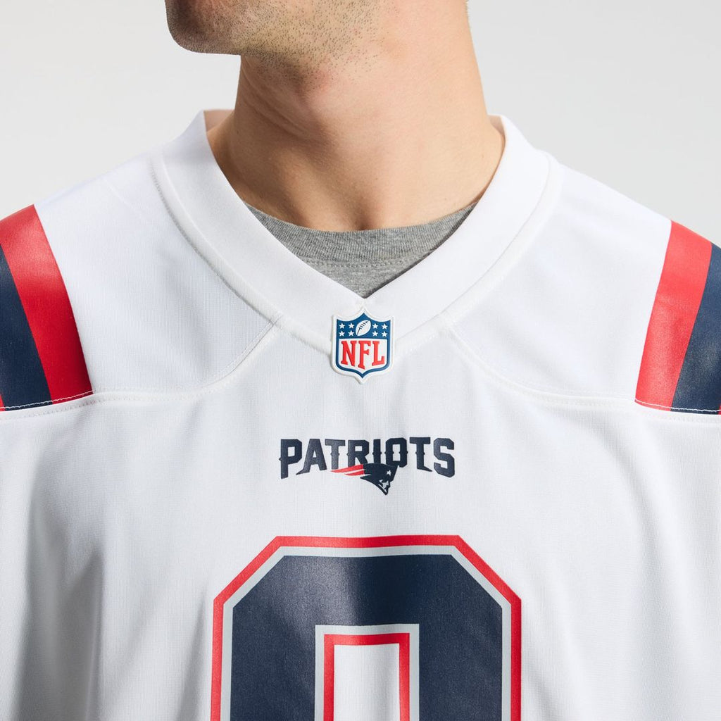 Men's New England Patriots Christian Gonzalez Nike  Navy Team Game Jersey
