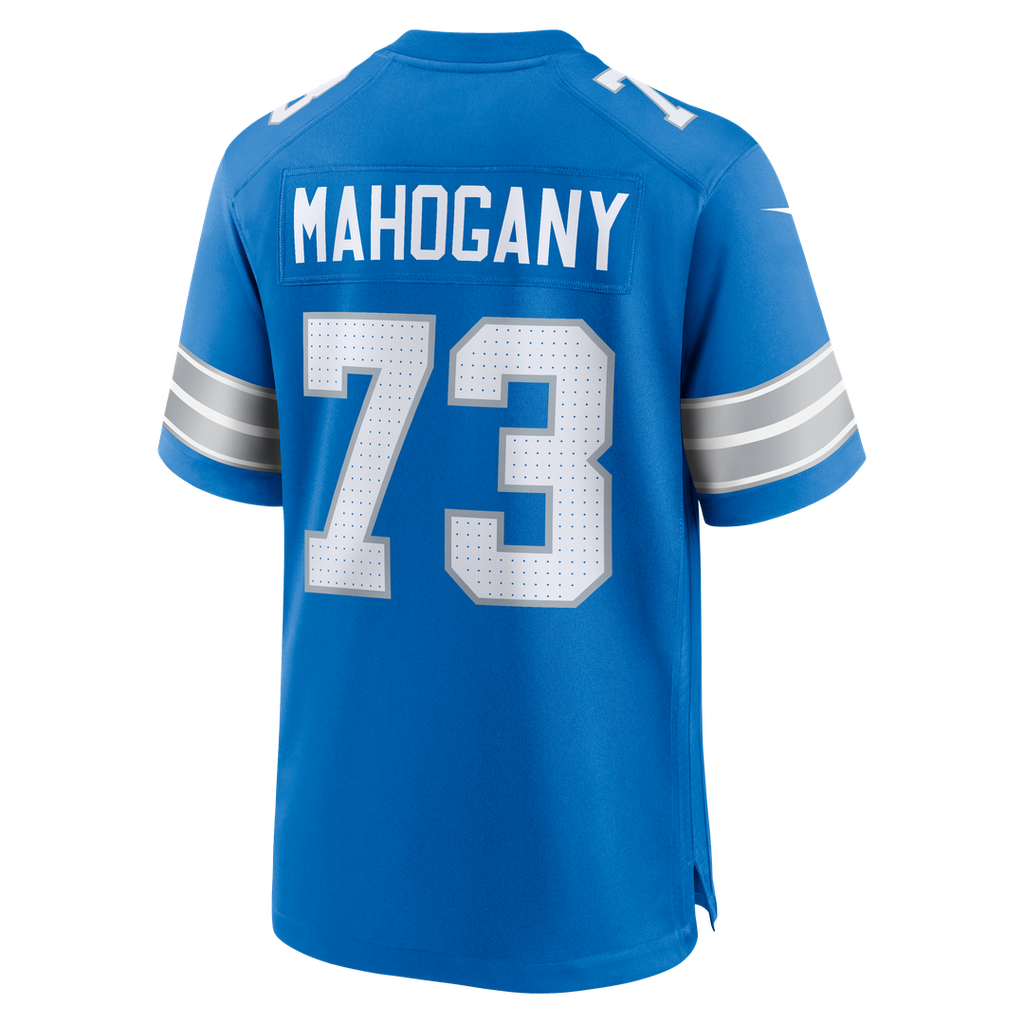 Men's Detroit Lions Christian Mahogany Nike  Blue Team Game Jersey