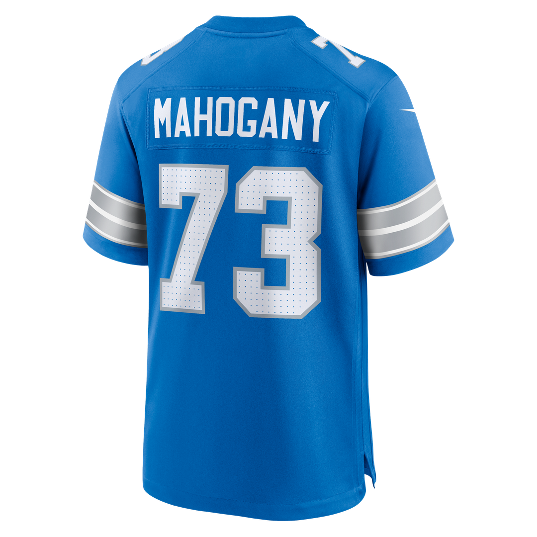 Men's Detroit Lions Christian Mahogany Nike  Blue Team Game Jersey