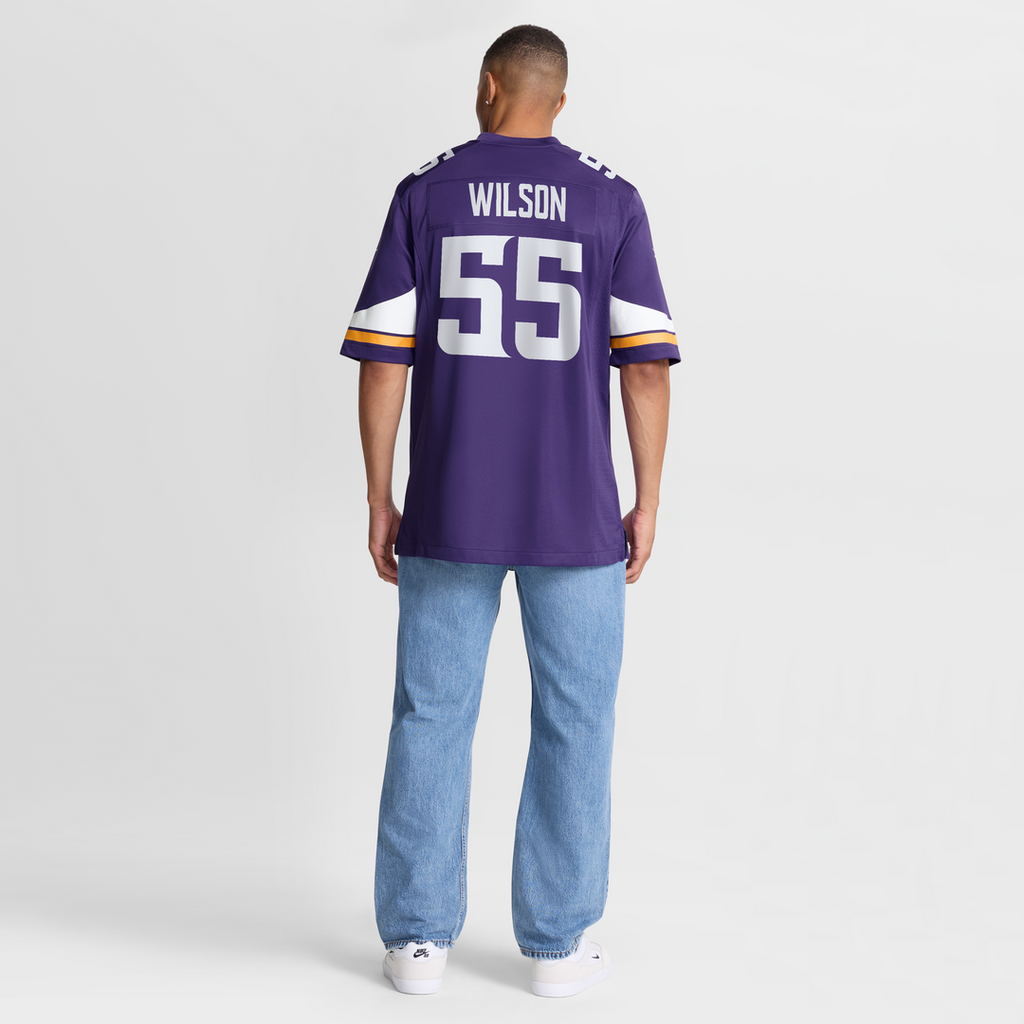 Men's Minnesota Vikings Eric Wilson Nike  Purple Team Game Jersey