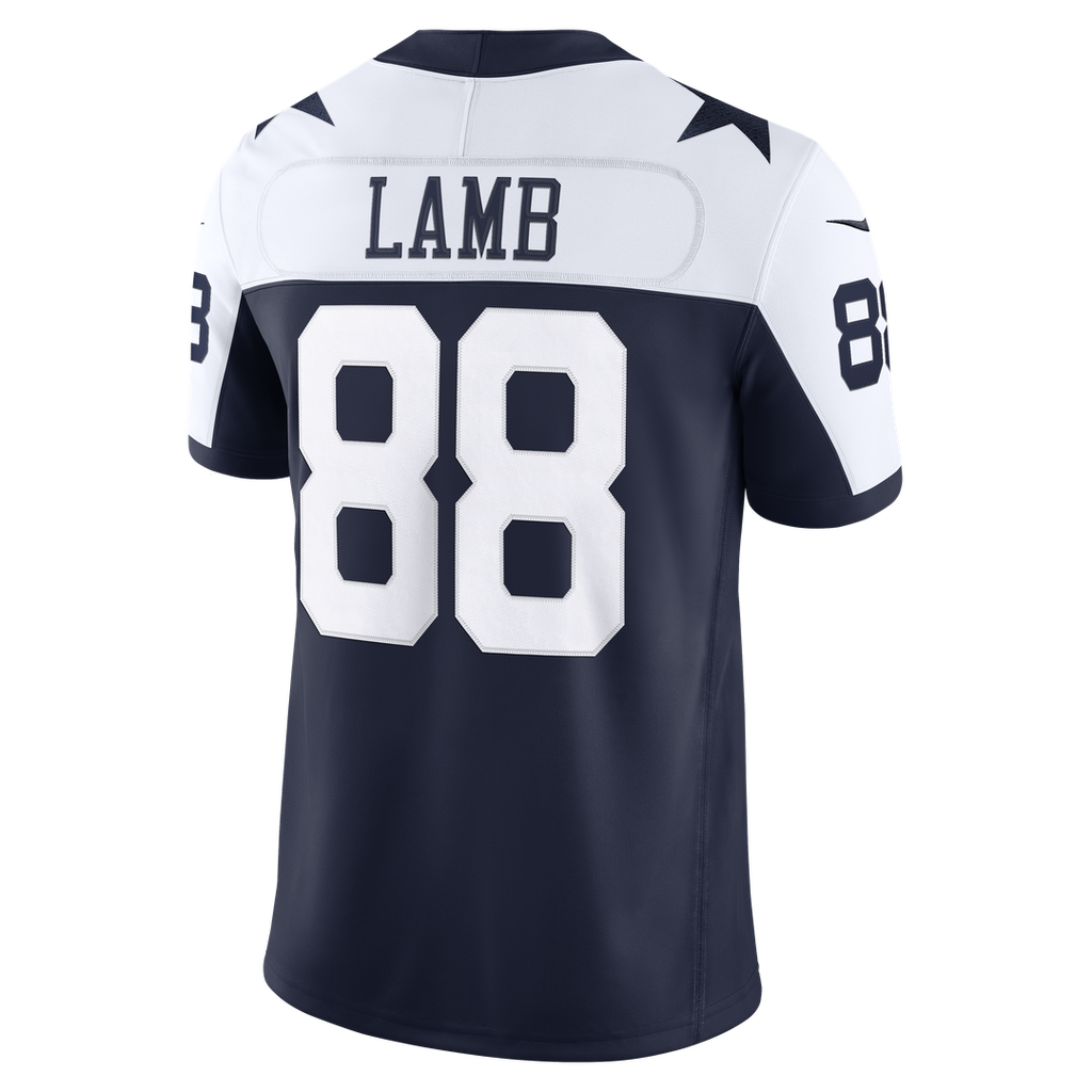 Men's Dallas Cowboys CeeDee Lamb Nike Navy Alternate Vapor F.U.S.E. Stitched Limited Jersey