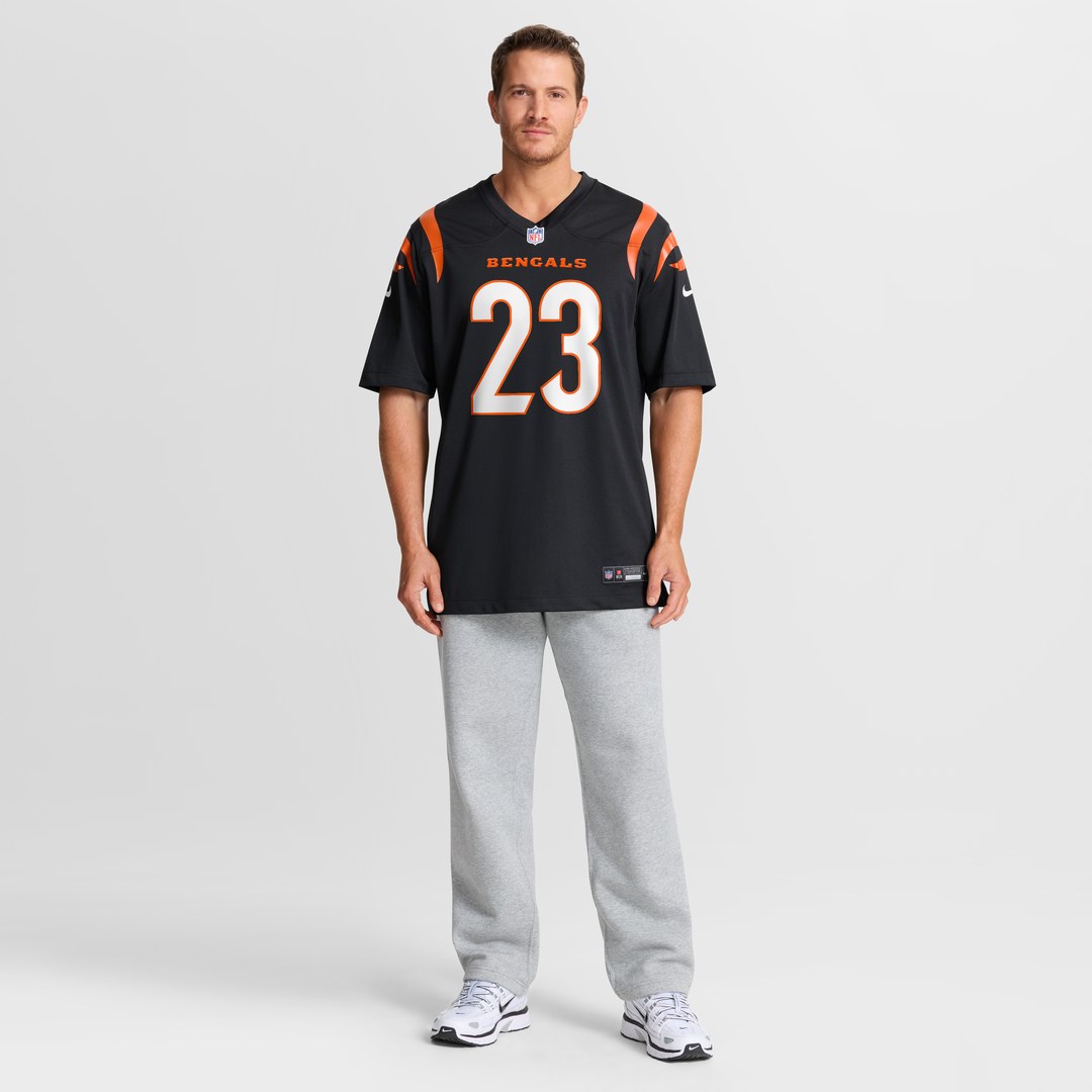 Men's Cincinnati Bengals Daxton Hill Nike Black Player Game Jersey