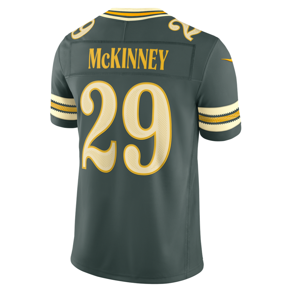 Men's Green Bay Packers Xavier McKinney Nike Green 2026 Rivalries Collection Stitched Limited Jersey