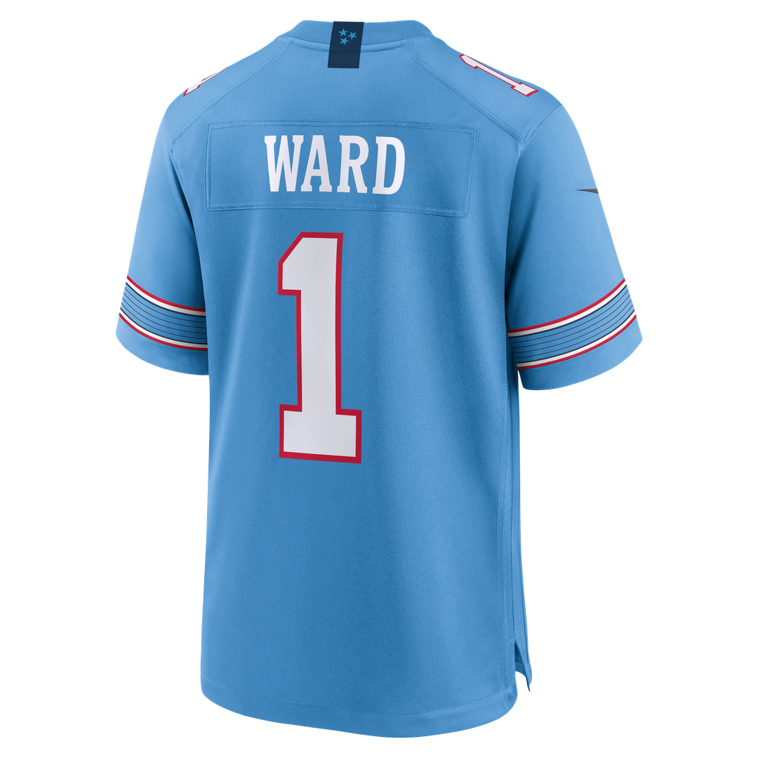 Men's Tennessee Titans Cameron Ward Nike Light Blue Game Jersey