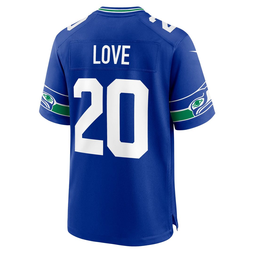 Men's Seattle Seahawks Julian Love Nike Royal Alternate Game Jersey